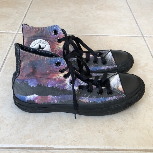 Converse Shoes - Custom Converse all star 6.5 men 8.5 women galaxy